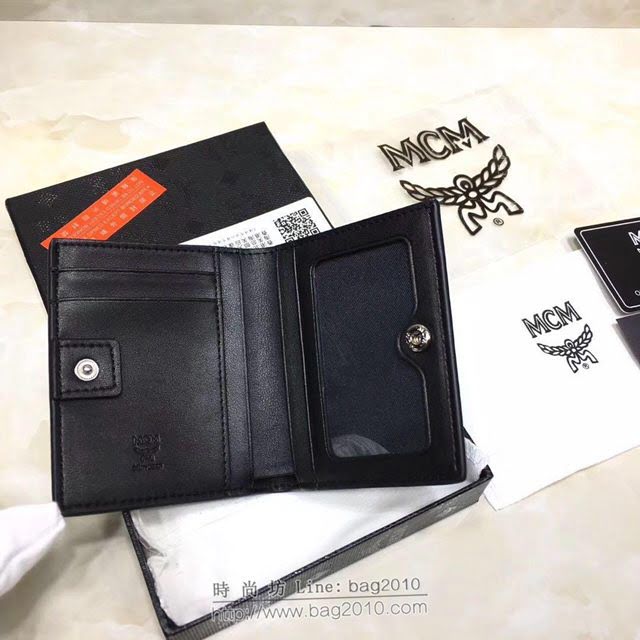 MCM錢包 原單 8014 兔子款兩折錢包 3D絲印圖案 MCM女短錢包 MCM零錢包  mdmc1337